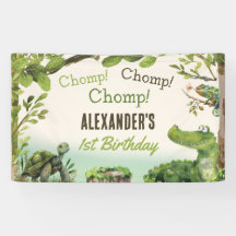 Reptile de pantano Primer Fiesta de cumpleaños