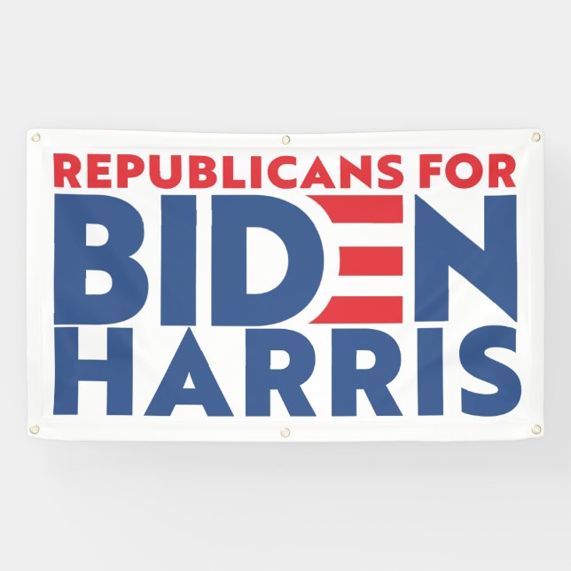 Lona Republicanos Por Cartel Del Presidente Biden Harri (Horizontal)