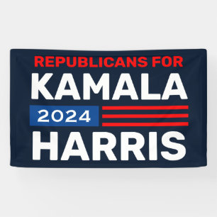 Lona Republicanos por los carteles electorales Biden Ha