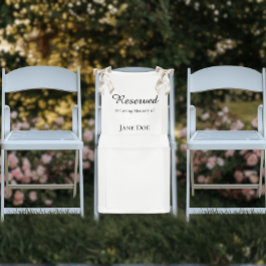 Lona Reserved in Memorial - Wedding Seat Family Sign