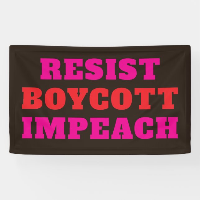 Lona Resistir Boicot Impugnar  (Horizontal)