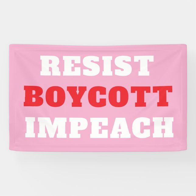 Lona Resistir Boicot Impugnar  (Horizontal)