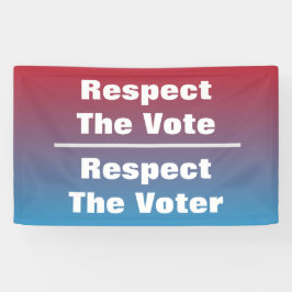 Lona Respeto al voto y al votante