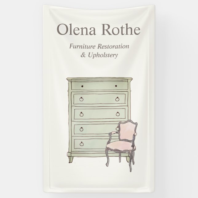 Lona Restauración, renovación y reparación del mobiliar (Vertical)