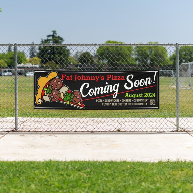 Lona Restaurante italiano Pizzeria Personalizado Invita (In situ)