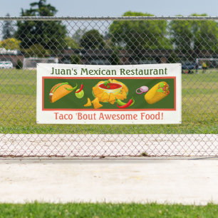 Lona Restaurante mexicano Personalizado al aire libre