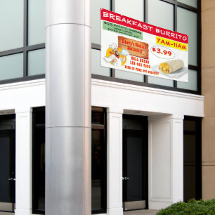 Lona Restaurante mexicano personalizar Burrito