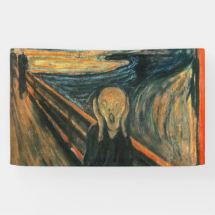 Lona Resumen de Arte Moderno de Scream Munch