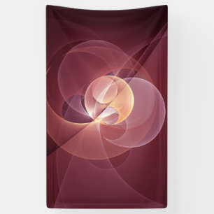 Lona Resumen Elegante Vino Moderno Arte Fractal Rojo