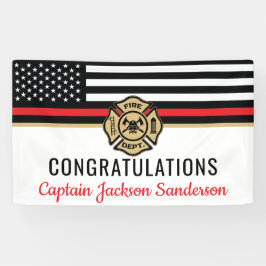 Lona Retiro de la retirada de los bomberos: felicitacio