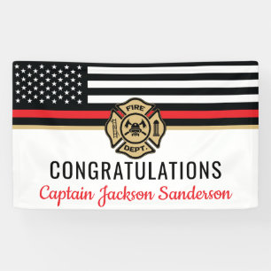 Lona Retiro de la retirada de los bomberos: felicitacio