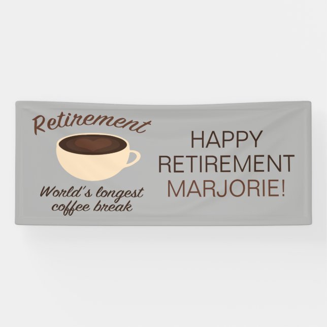 Lona Retiro: El descanso para tomar café más largo del (Horizontal)