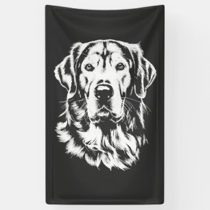 Lona Retrato de Golden Retriever Ropa Minimalista