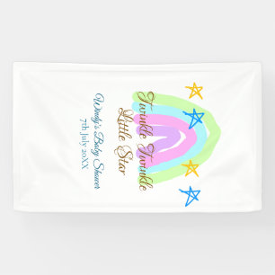 Lona Retro arco iris twinkle pequeño estrellas bebé sh