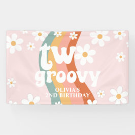 Lona Retro Arcoíris Dos Groovy Daisy 2do