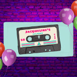Lona Retro Ochties Music Mix Tape 50th Birthday Party<br><div class="desc">👉 Celebre su estilo de cumpleaños número 50 con este banner de decoración de fiesta de cinta retro super divertido. El diseño tiene un motivo y rayas de los años ochenta. Esta invitación a la fiesta de música retro hará que tu fiesta se distancie del resto. #zazzlemade - Simplemente haga...</div>
