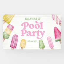 Retro Popsicle Birthday Pool Fiesta