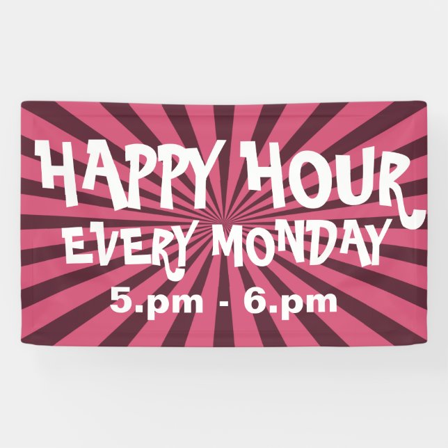 Lona Retro Rays Black Transp. + tu trasero. e ideas (Horizontal)