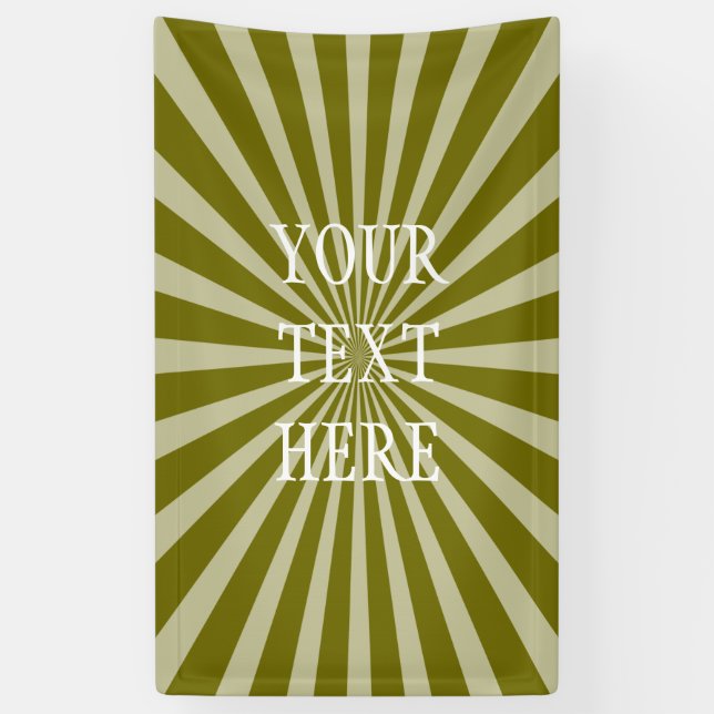 Lona Retro Rays blanco transparente + tu idea (Vertical)