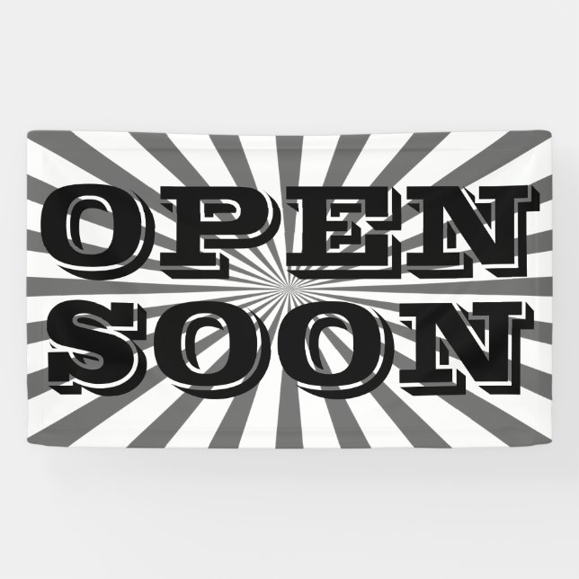 Lona Retro Rays transparente negro + tu idea (Horizontal)