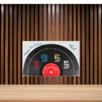 Rétro Stripe Vinyl Record 1954 70º cumpleaños