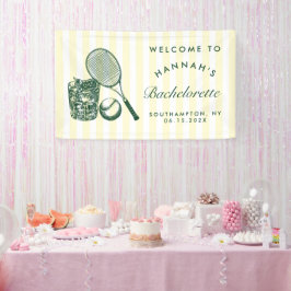 Lona Retro Verde Último Swing Antes Del Anillo Tenis Ba