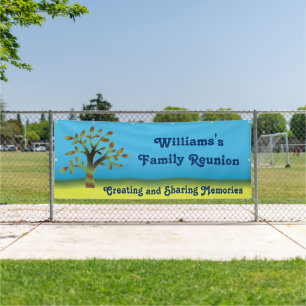 Lona Reunión de árbol familiar