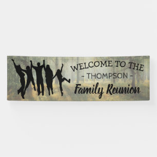 Lona Reunión de familia personalizada país rústico