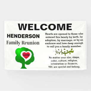 Lona Reunión familiar - Amamos a nuestra familia - Per