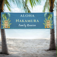 Reunión familiar de bienvenida Aloha personalizada