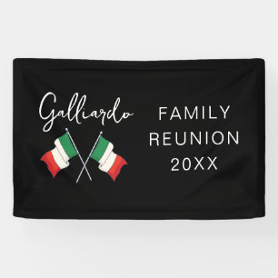 Lona Reunión Familiar de la Bandera Italiana 