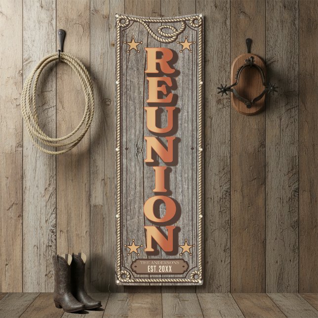 Lona Reunión Familiar Western Rústico ID1318 (Subido por el creador)