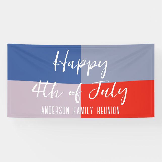 Lona Reunión patriótica moderna (Horizontal)