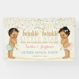Lona Revelación de género de bebé Twinkle Little Star É