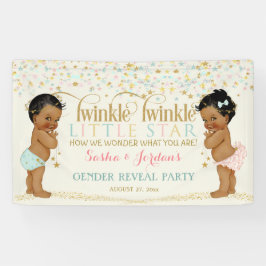 Lona Revelación de género de bebé Twinkle Little Star É