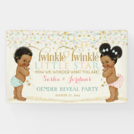 Lona Revelación de género de bebé Twinkle Little Star É