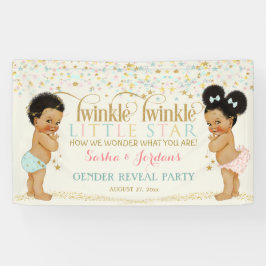 Lona Revelación de género de bebé Twinkle Little Star M