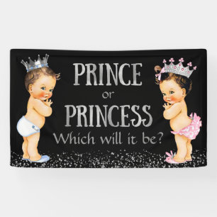 Lona Revelación de género del bebé Príncipe Princesa Ba