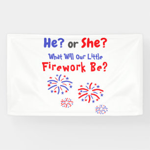 Lona Revelación de género estadounidense en Firework