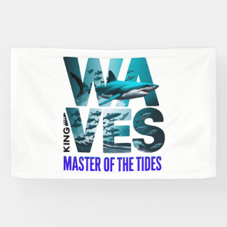 Lona Rey de las olas - Maestro tiburón de las mareas