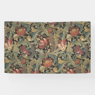 Lona Rica Tapicería de Brocado Floral Antiguo Victorian