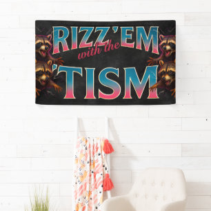 Lona Rizz Em con el meme de Tism Autismo Mapache Divert