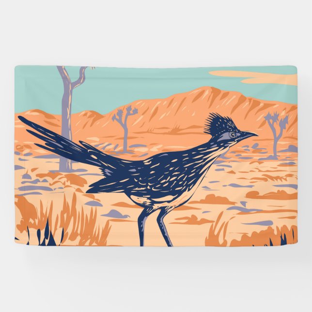 Lona Roadrunner Chaparral Bird (Horizontal)