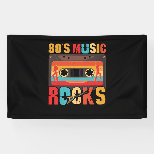 Lona Rocas musicales de los años 80 - Molestias retro v (Horizontal)