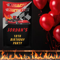 Roja | Cumpleaños de la Carreras Black Go Kart