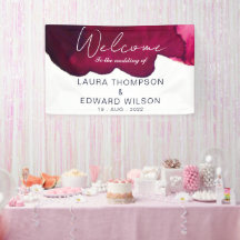 Rojo burdeos profundo acuarela abstracta tinta vin