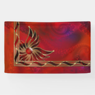 Lona Rojo como la bandera de la llama