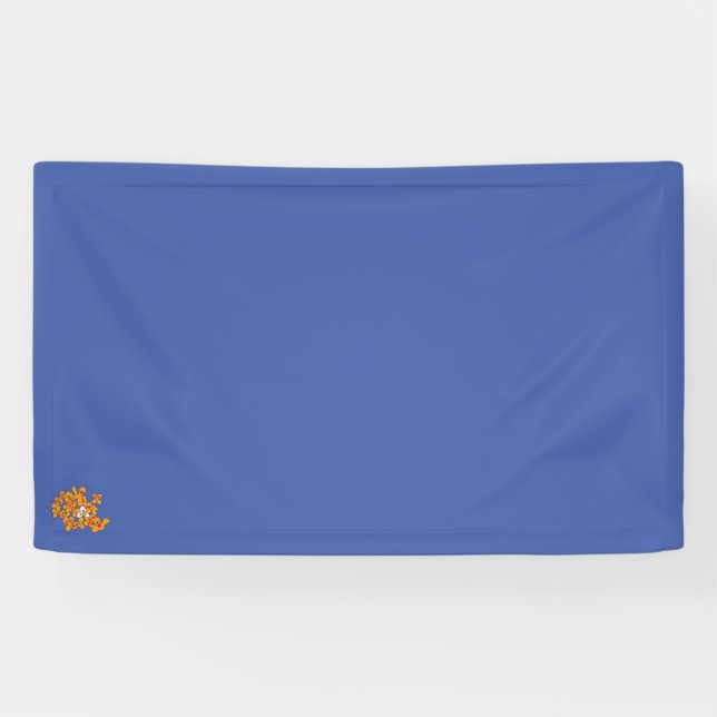 Lona rojo, gris, naranja, pinta marrón Vinyl Banner (Horizontal)