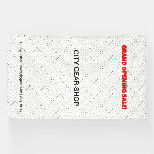 Lona Rollo de banner de vinil | Rótulos y Grommets de P (Horizontal)