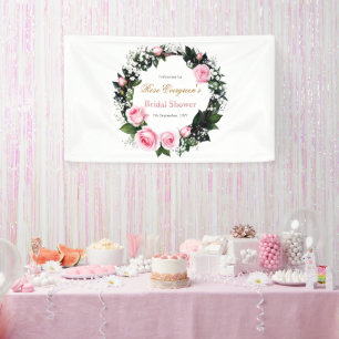 Lona Romance ruborizante: ducha de novia rosa